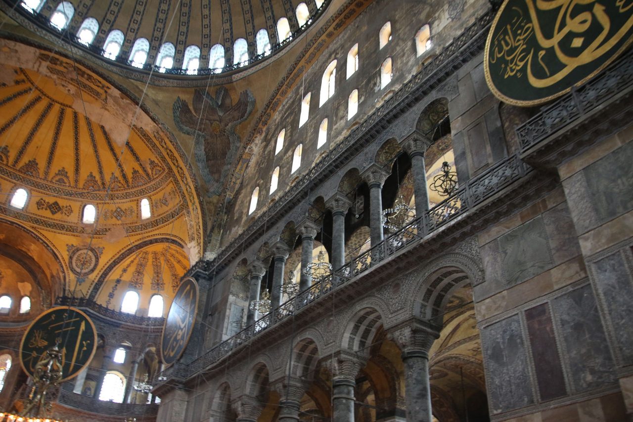 Inside the Hagia Sophia