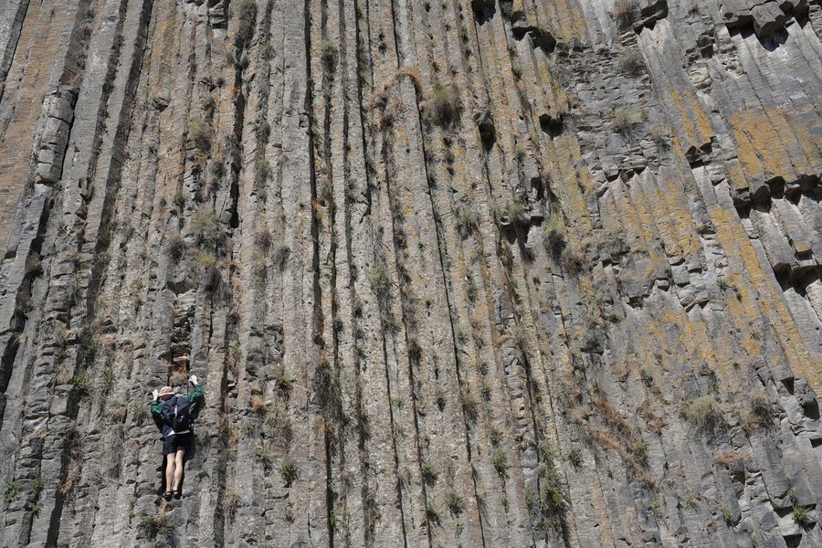 The massive basalt columns of Symphony of Stones
