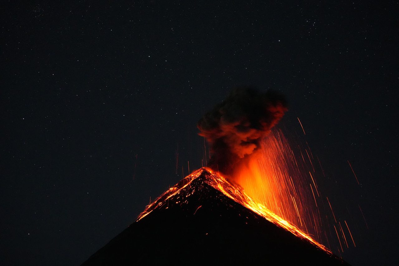 Eruption of Volcán de Fuego