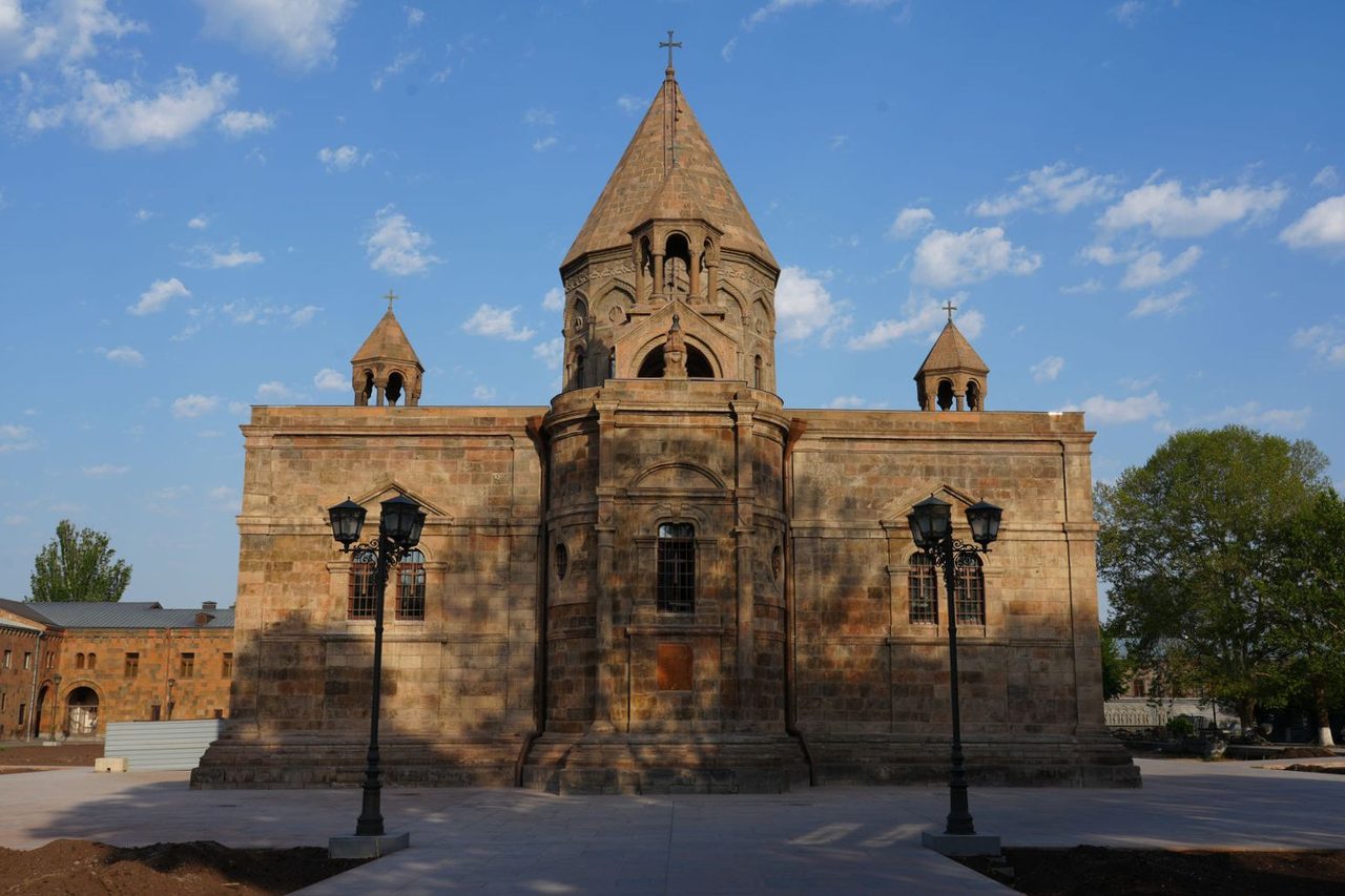 The beautiful historic church at Holy Etchmiadzin