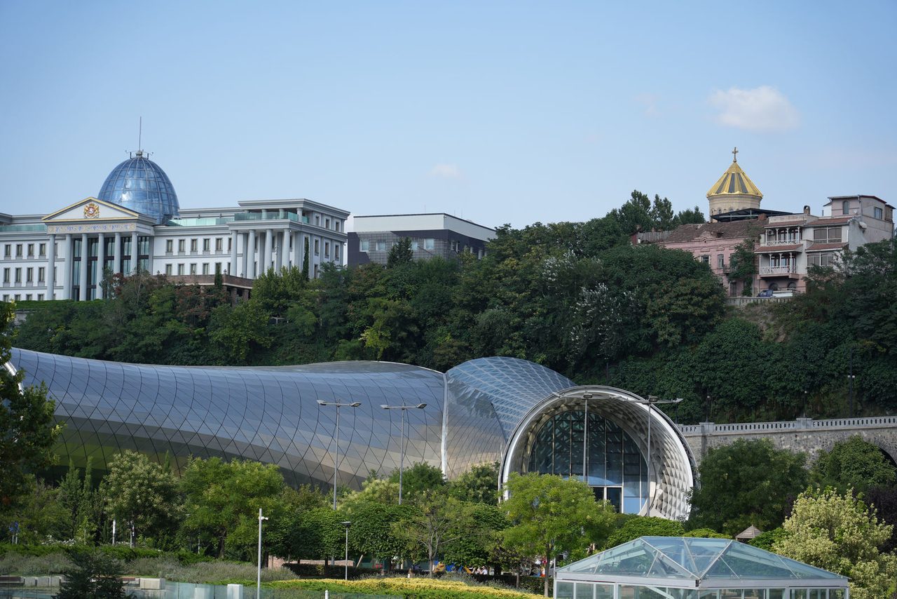 Rike Park Concert Hall and the Presidential Palace