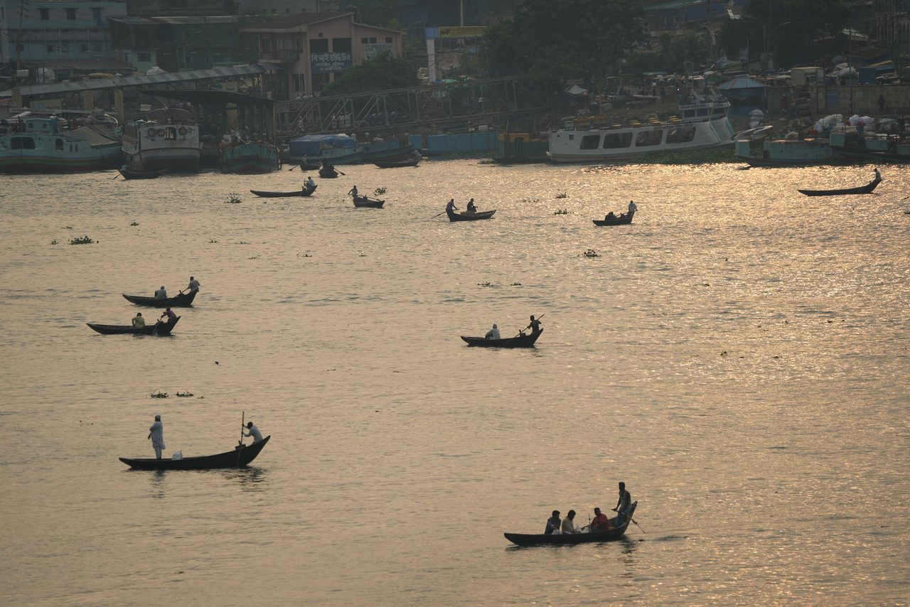 Buriganga River at Sunset