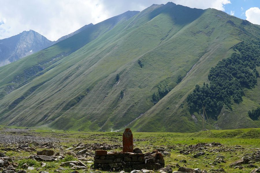 Ancient stone shrine in Truso Valley