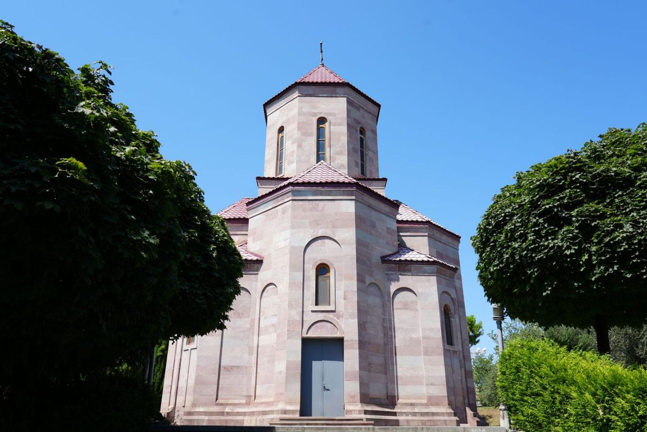Stone chapel at the Holy Trinity Cathedral grounds