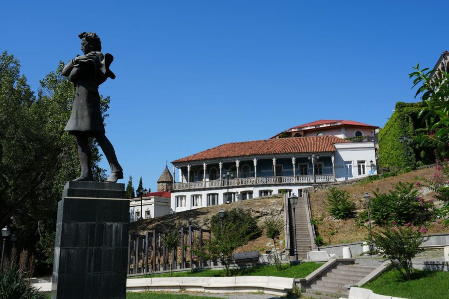 Nikoloz Baratashvili Statue and Sachino Palace