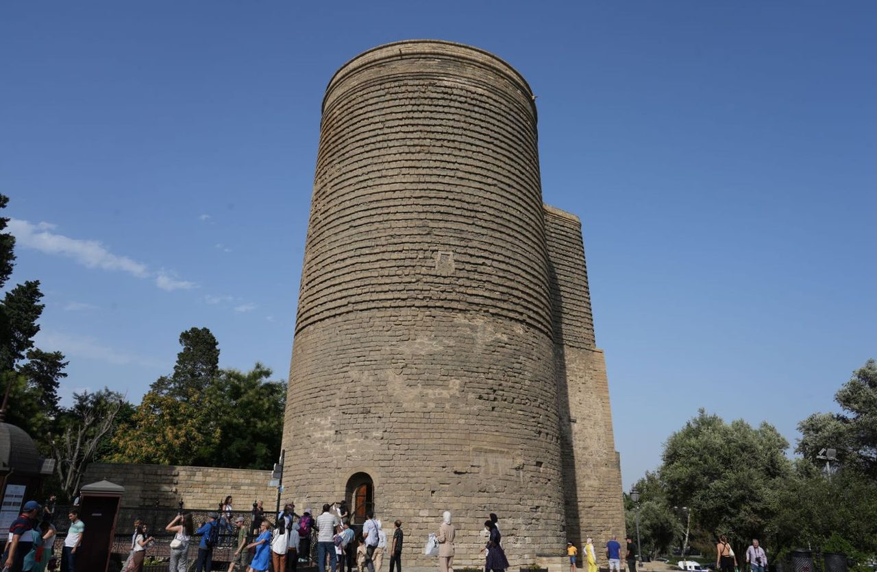 The iconic Maiden Tower in Baku Old City