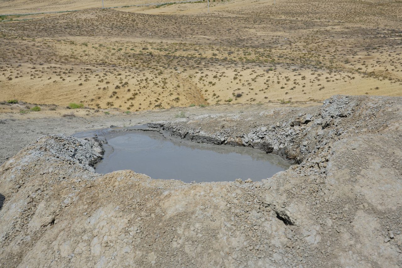 The unique mud volcanoes in Gobustan