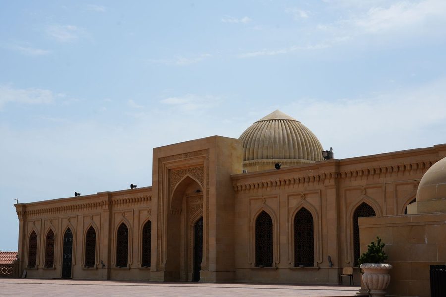 The beautiful stone architecture of Bibi-Heybat Mosque
