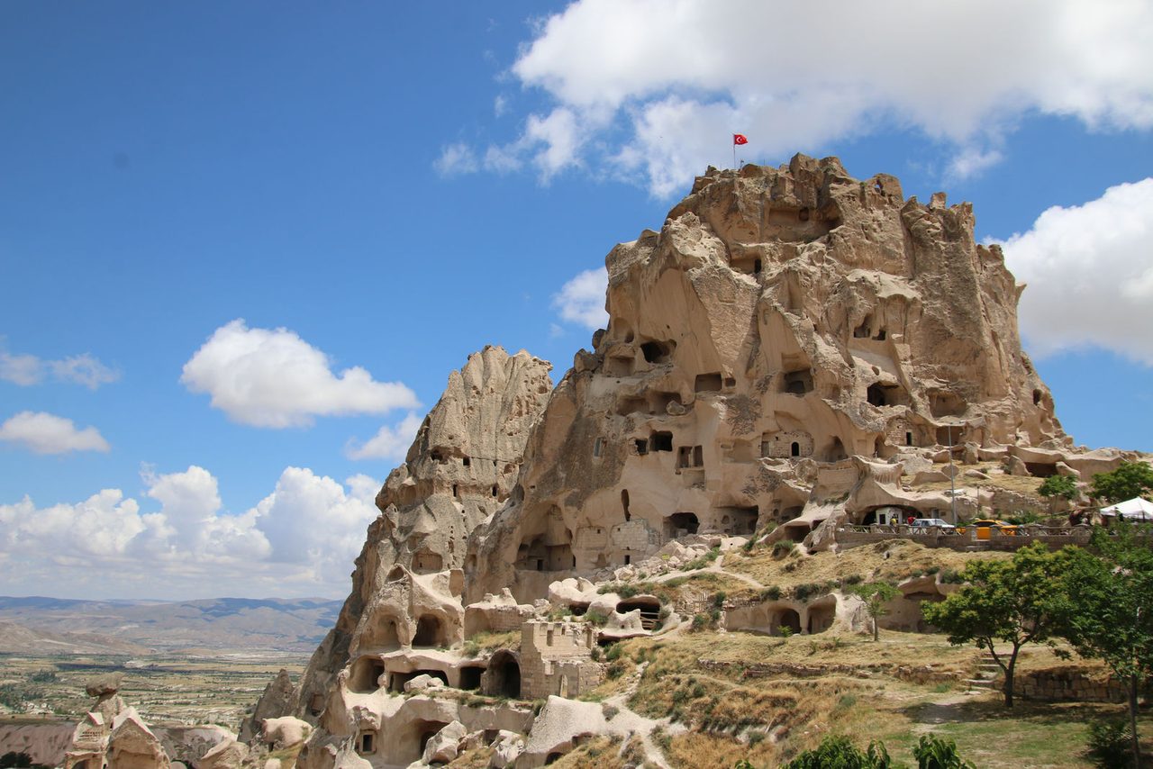 Uchisar Castle in Cappadocia