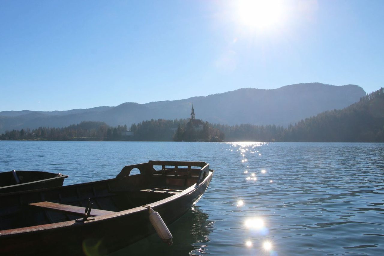 Traditional Pletna boat