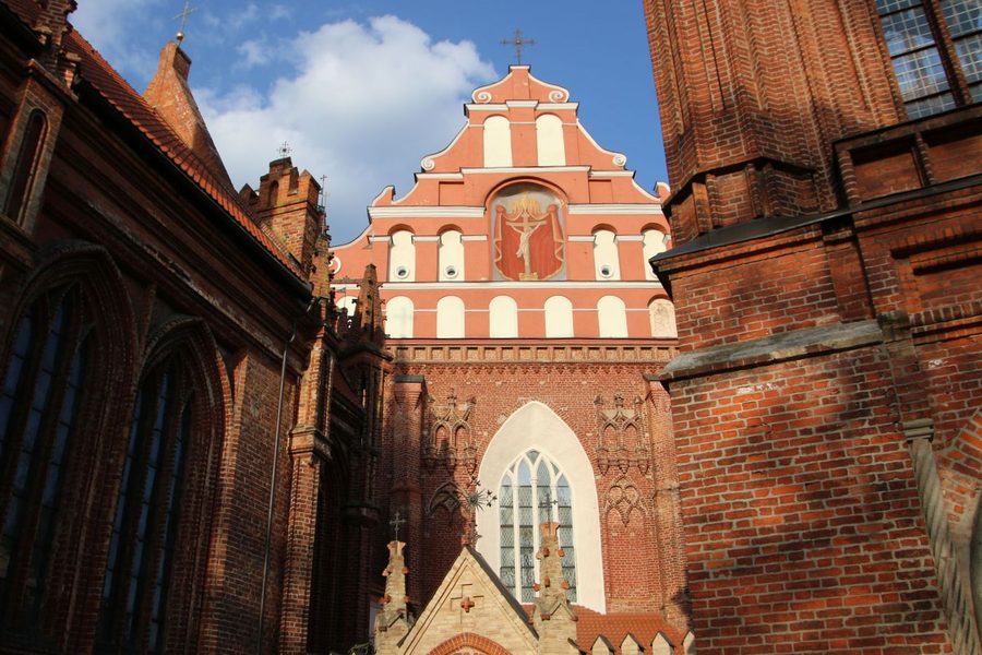 The Church of St Francis and St Bernardino behind the Church of St Anne