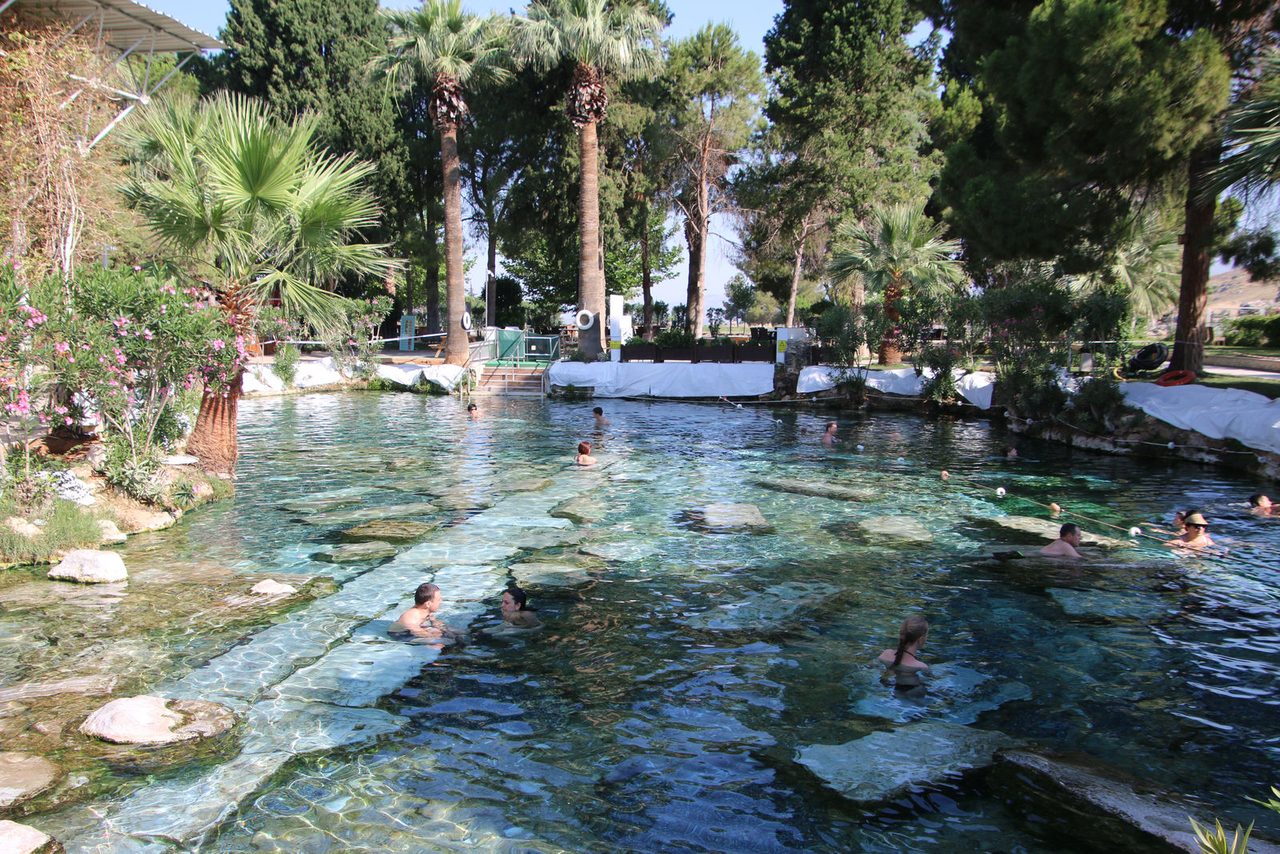 Swimming in the Cleopatra Antique Pool