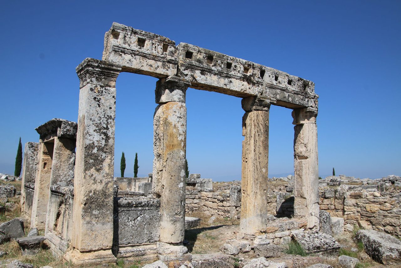 Ancient columns of Hierapolis