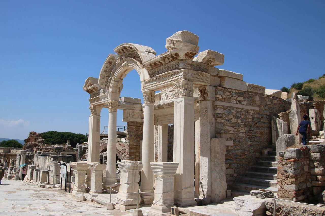 The Temple of Hadrian in Ephesus
