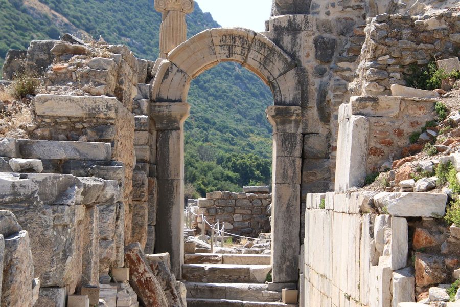 Ancient stone arch in Ephesus