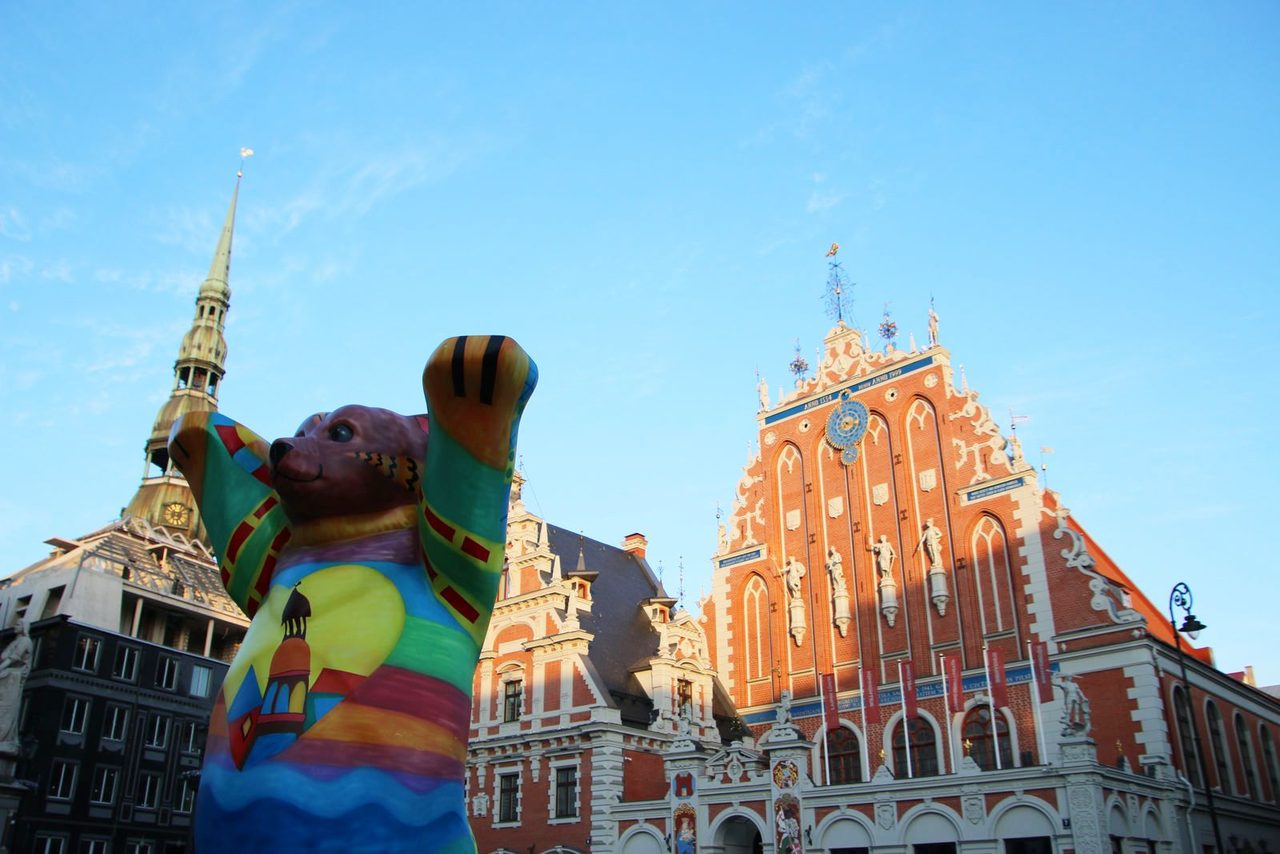 Buddy Bear in the Old Town square