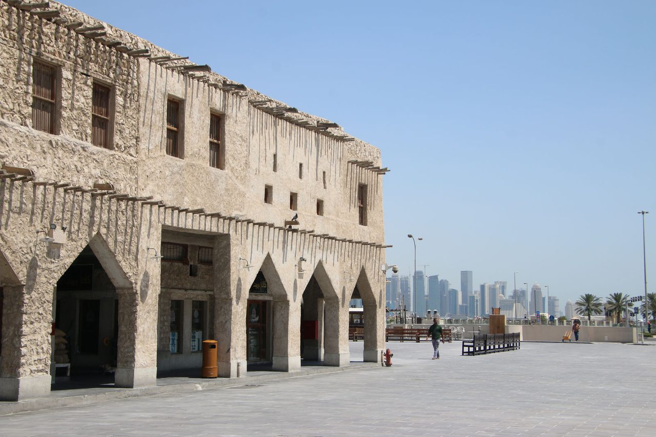 The traditional architecture of Souq Waqif