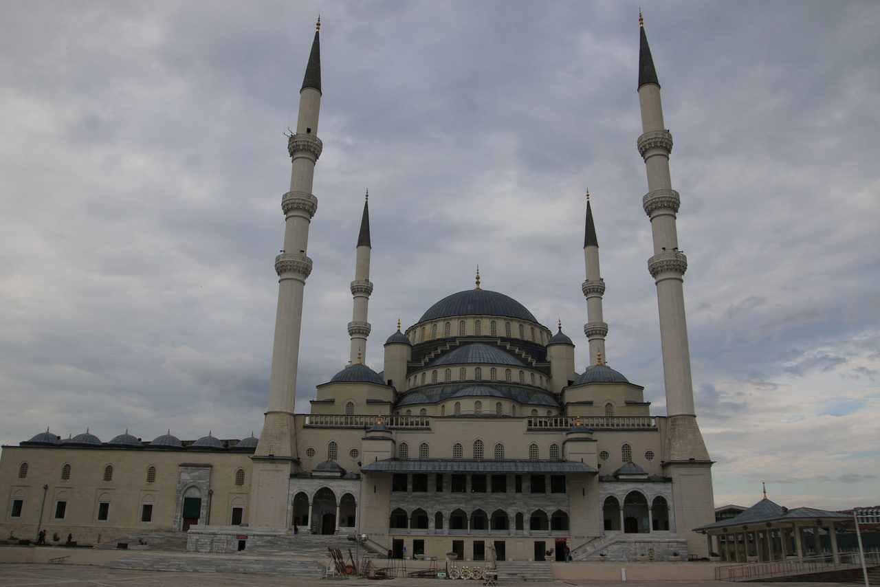 The Grand Facade of Kocatepe Mosque