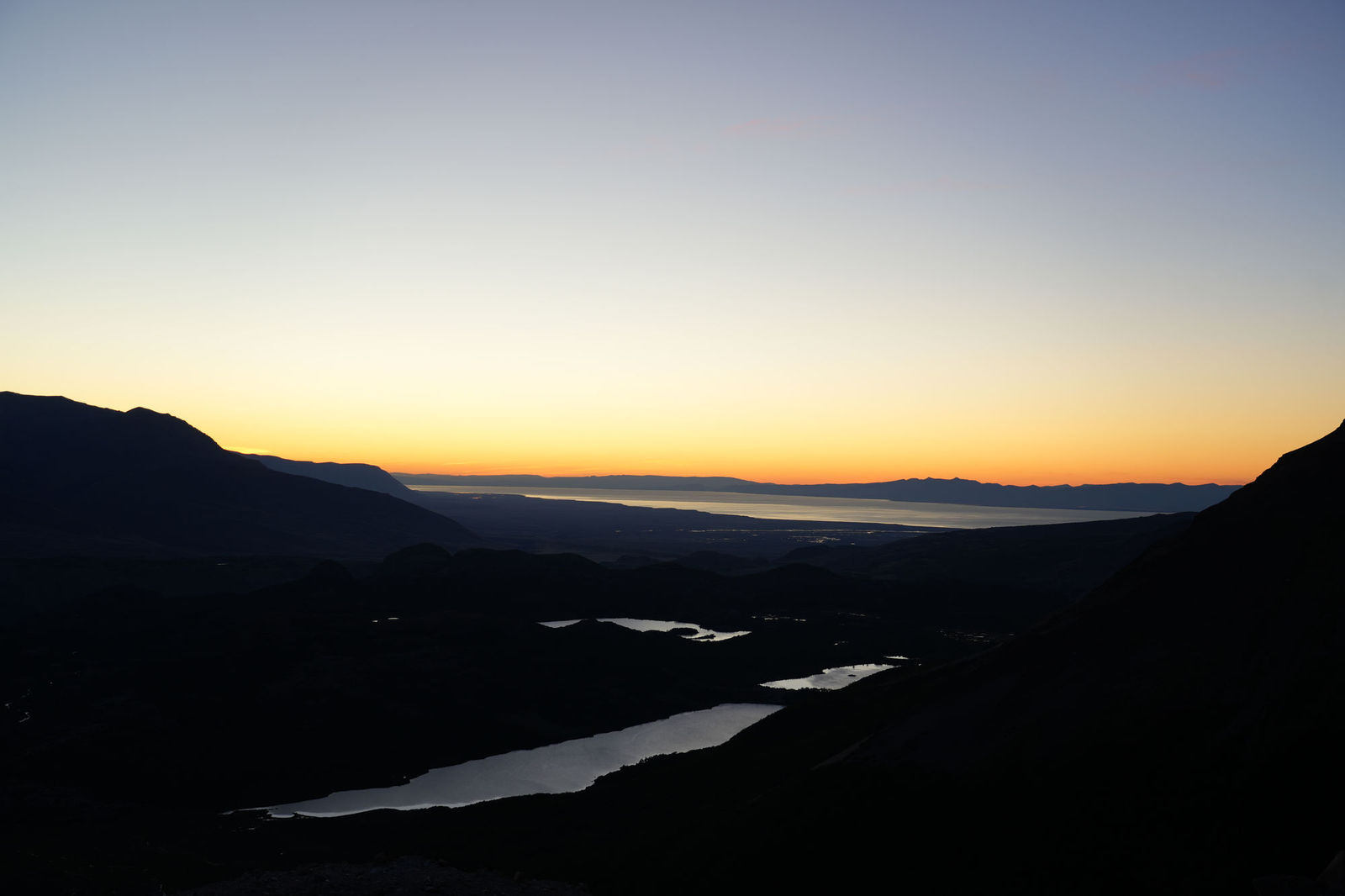 El Chaltén Before Sunrise from the Mountain