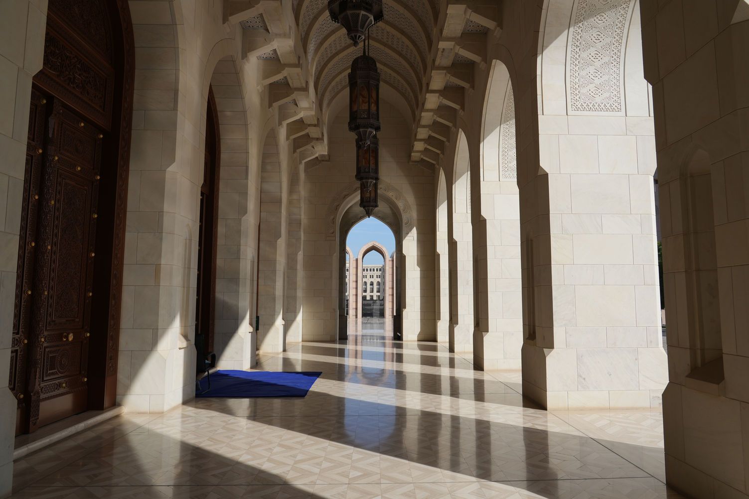 The Archway Corridor and Hanging Lanterns