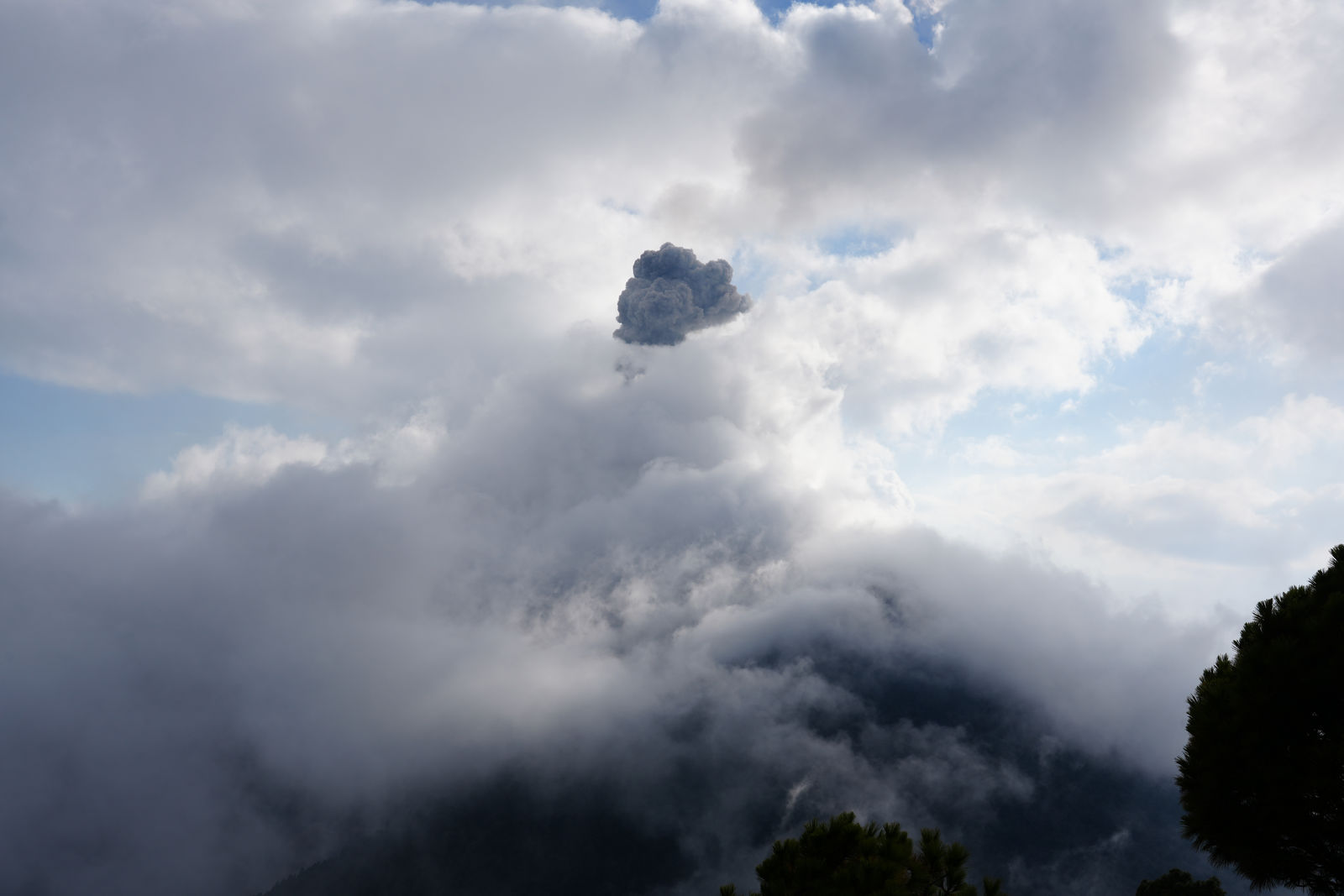 Eruption of Volcán de Fuego