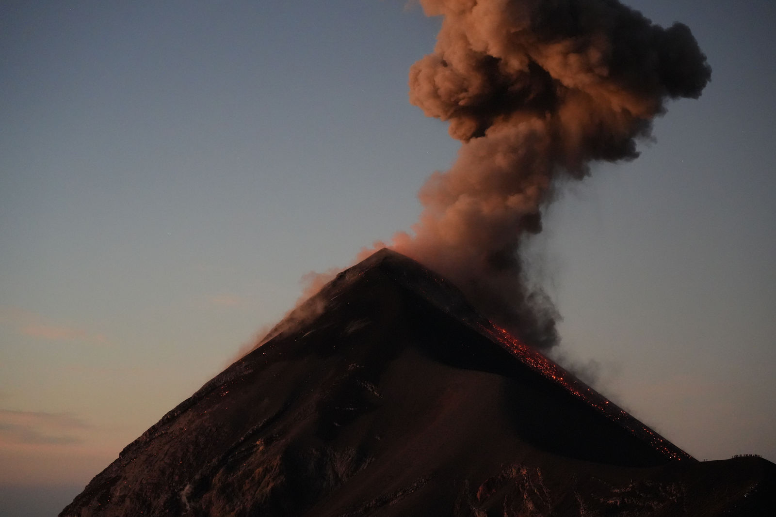 Eruption of Volcán de Fuego