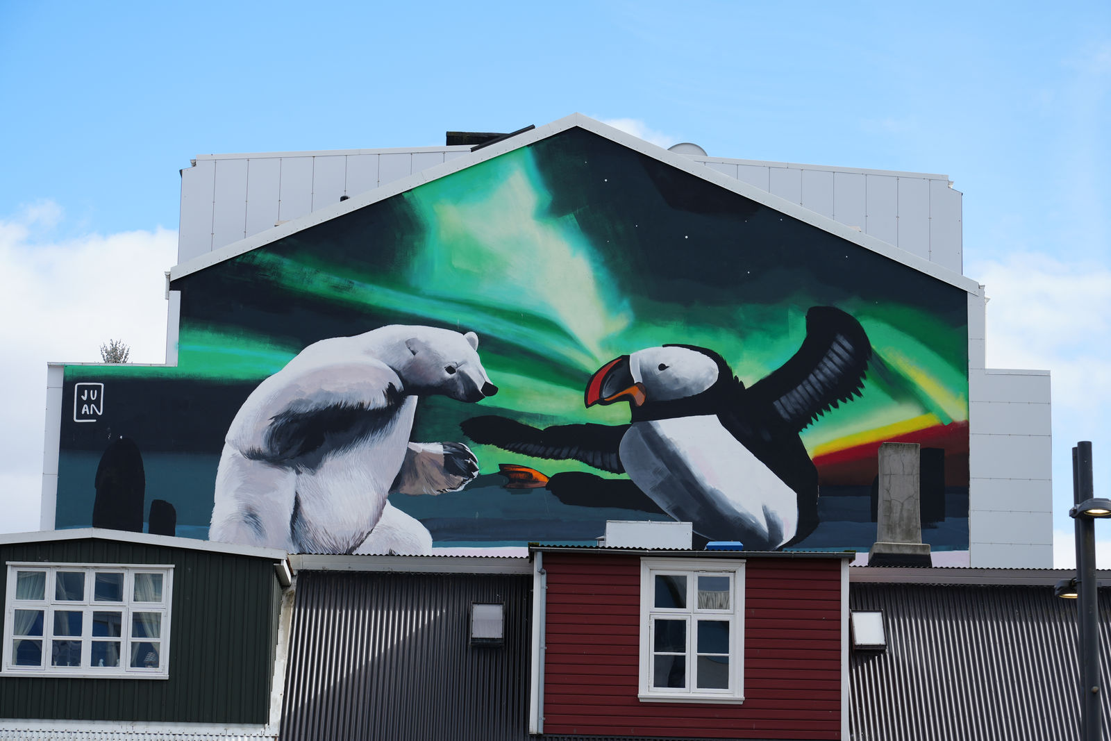 Polar Bear vs. Puffin Mural