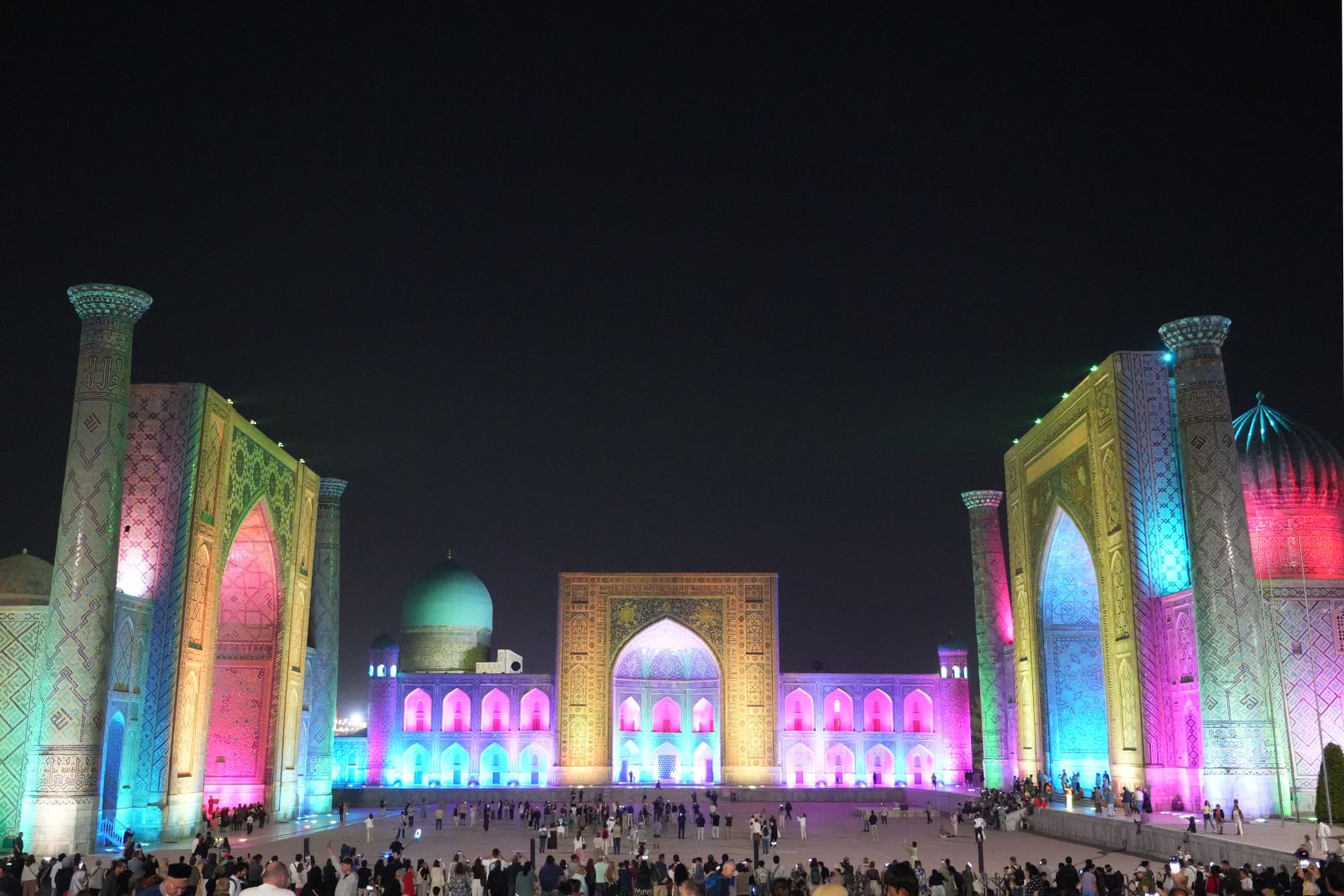 Registan Square by Night