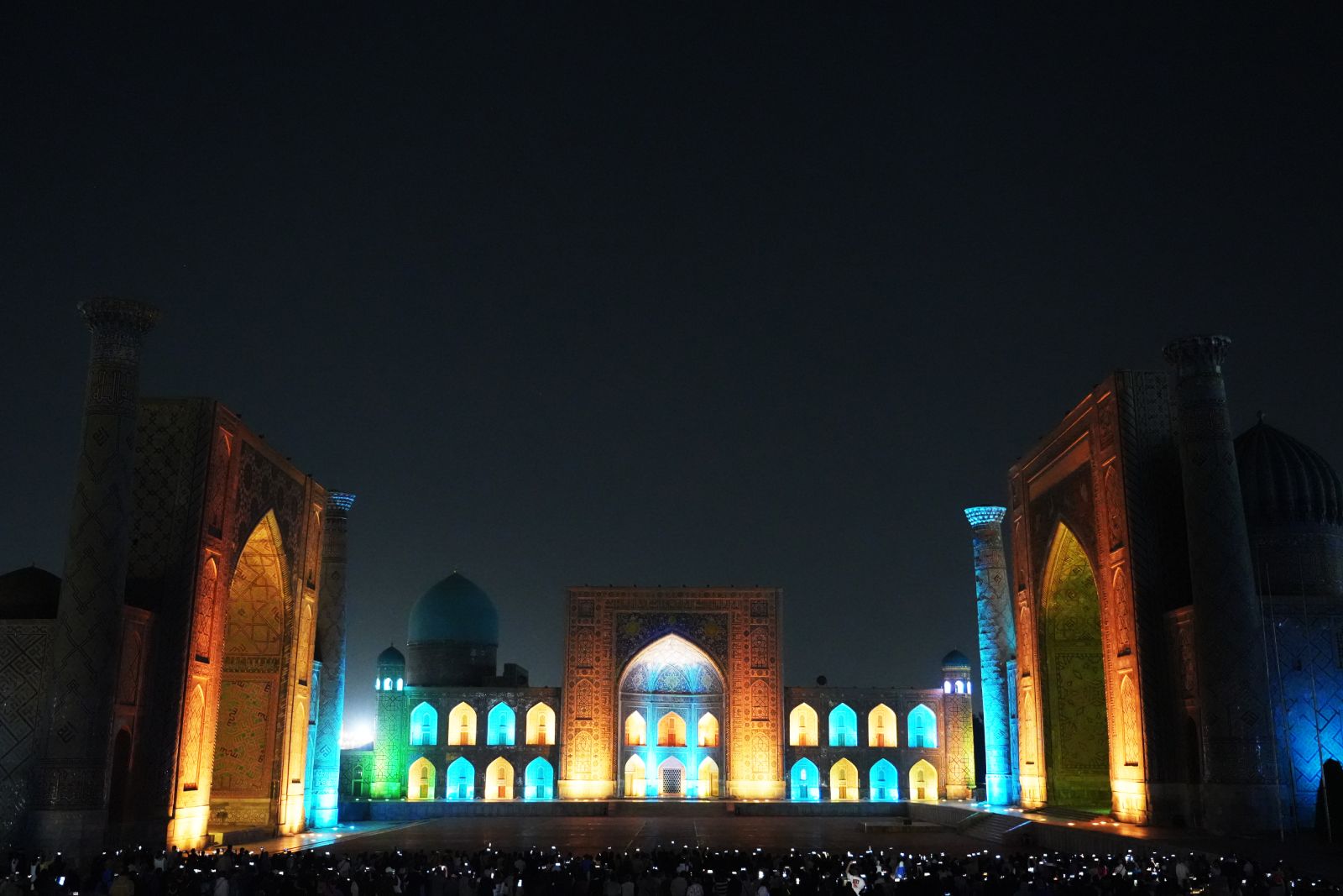 Registan Square by Night