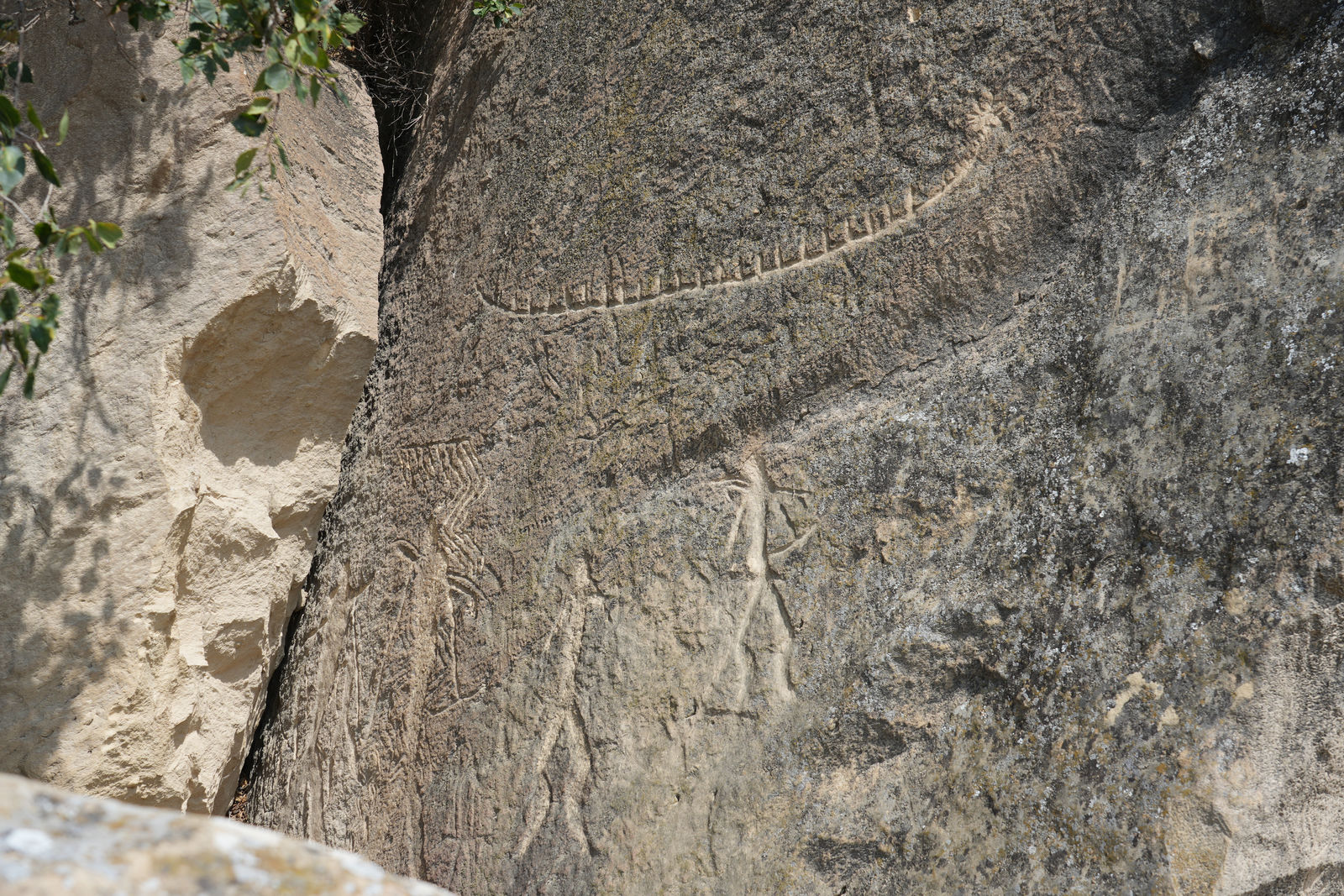 Ancient rock art at Gobustan National Park