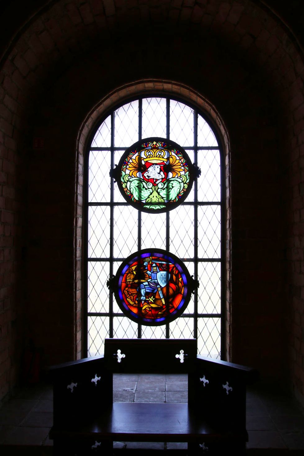 Stained Glass Window in Trakai Castle