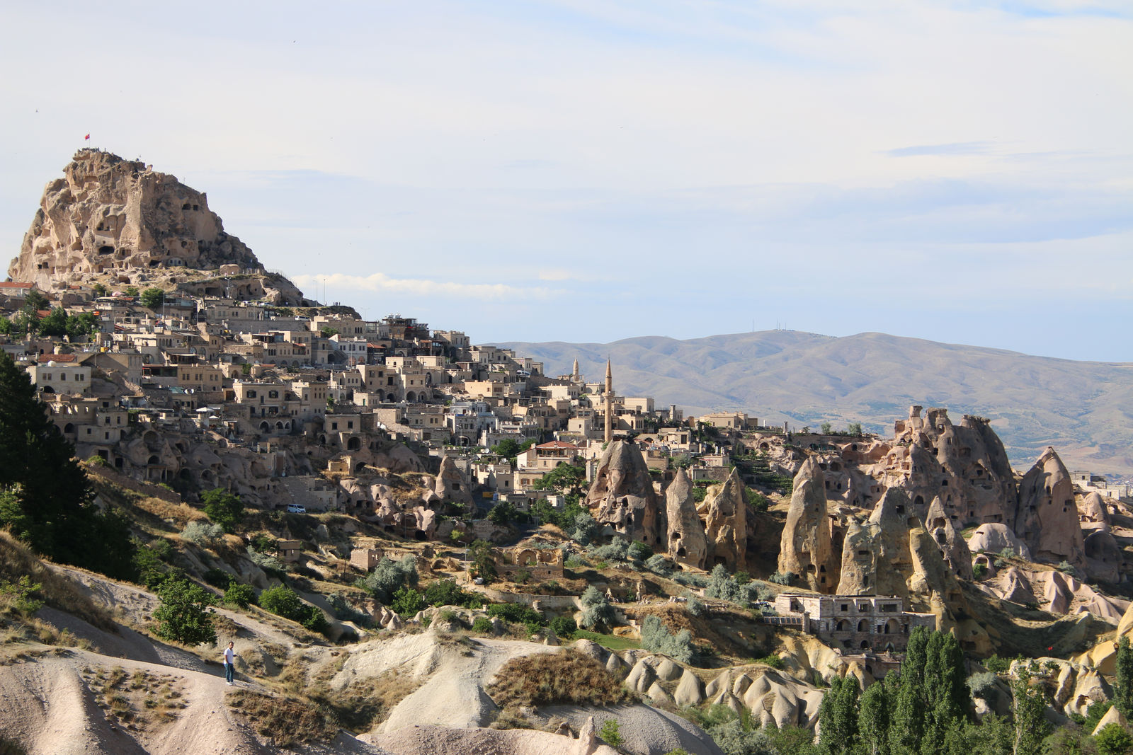 Uchisar Castle in Cappadocia