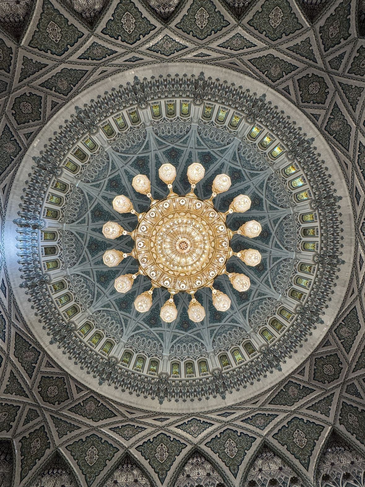 The Dome and Chandelier from Below