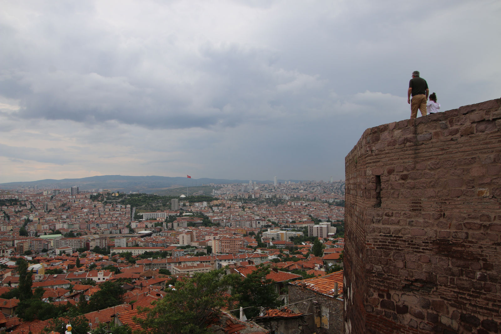 Overlooking the City from Ankara Castle